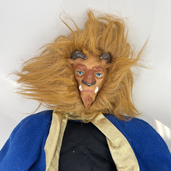 1991 Mattel Prince Adam Beauty & The Beast Doll with Mask Walt Disney - Picture 3 of 10